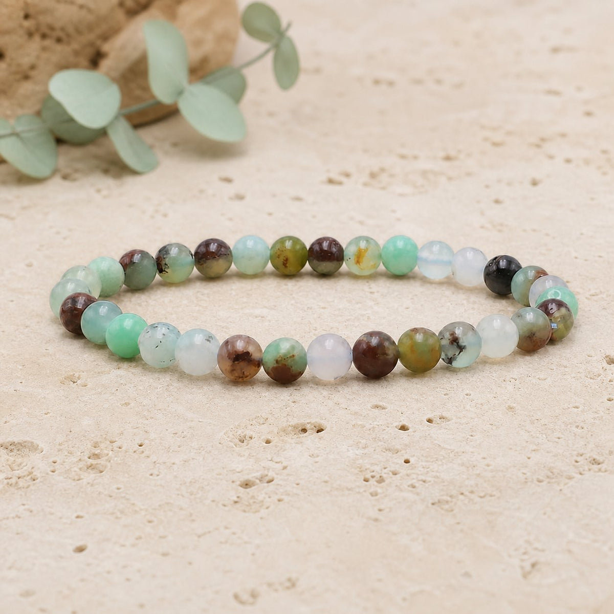 Bracelet Chrysoprase 6 mm – Espérance Tenace