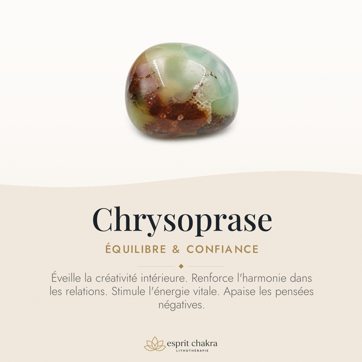 Bracelet Chrysoprase 6 mm – Instant Paisible — vertus de la pierre