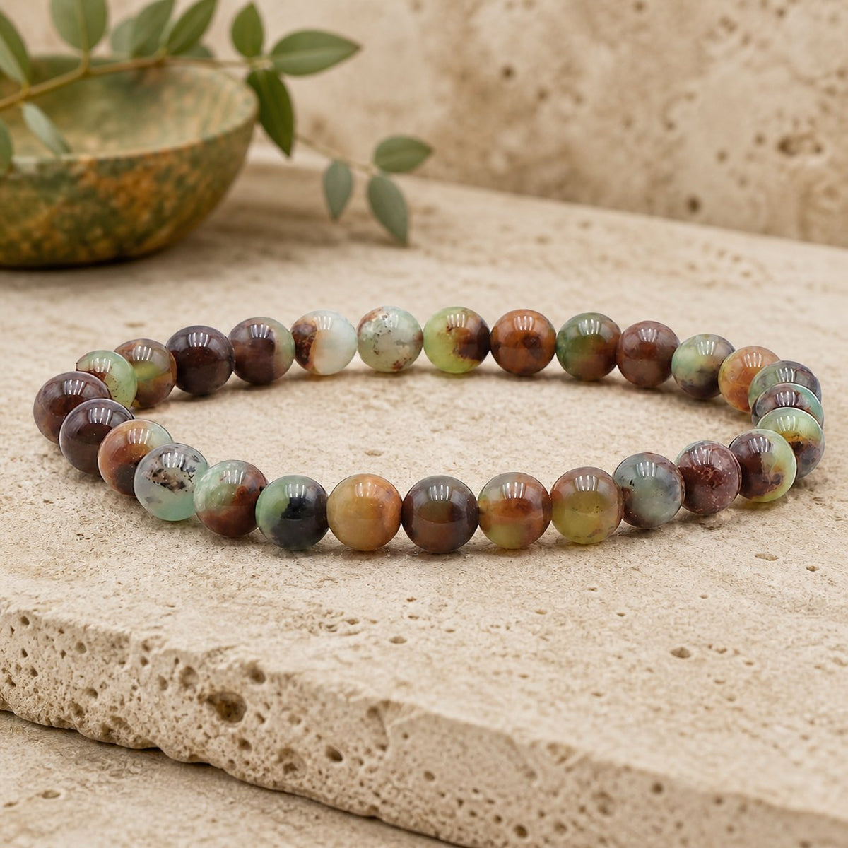Bracelet Chrysoprase 6 mm – Instant Paisible