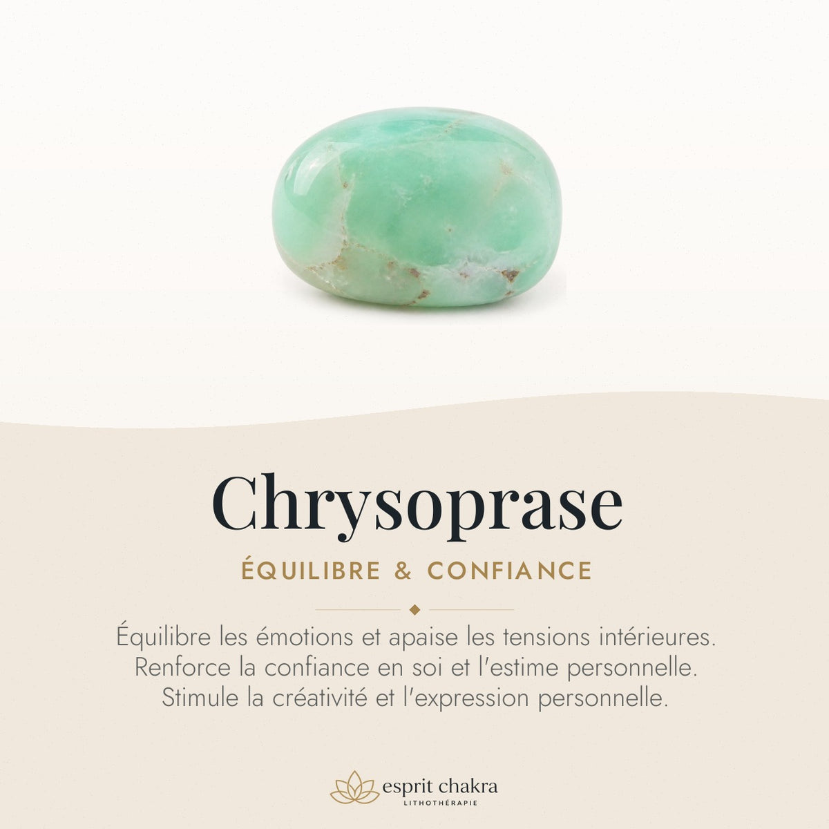 Bracelet Chrysoprase 6 mm – Présent Serein — vertus de la pierre