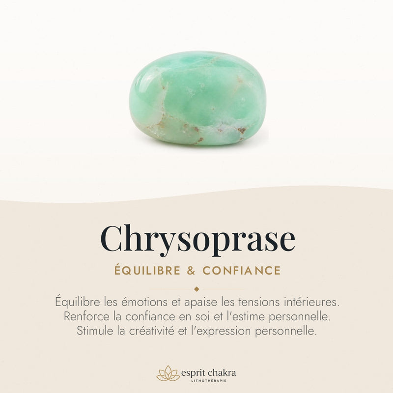 Bracelet Chrysoprase 6 mm – Présent Serein