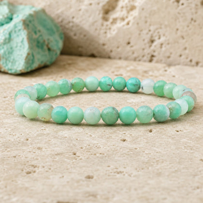 Bracelet Chrysoprase 6 mm – Présent Serein