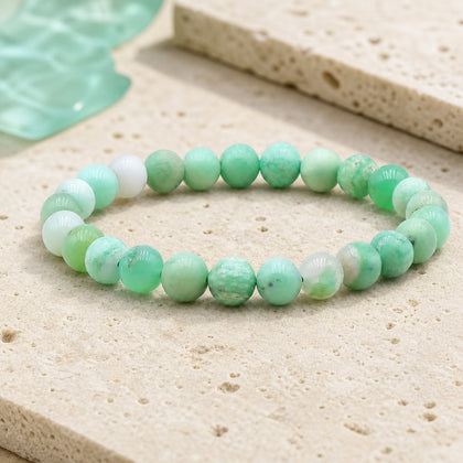 Bracelet Chrysoprase 8 mm – Temps Doux
