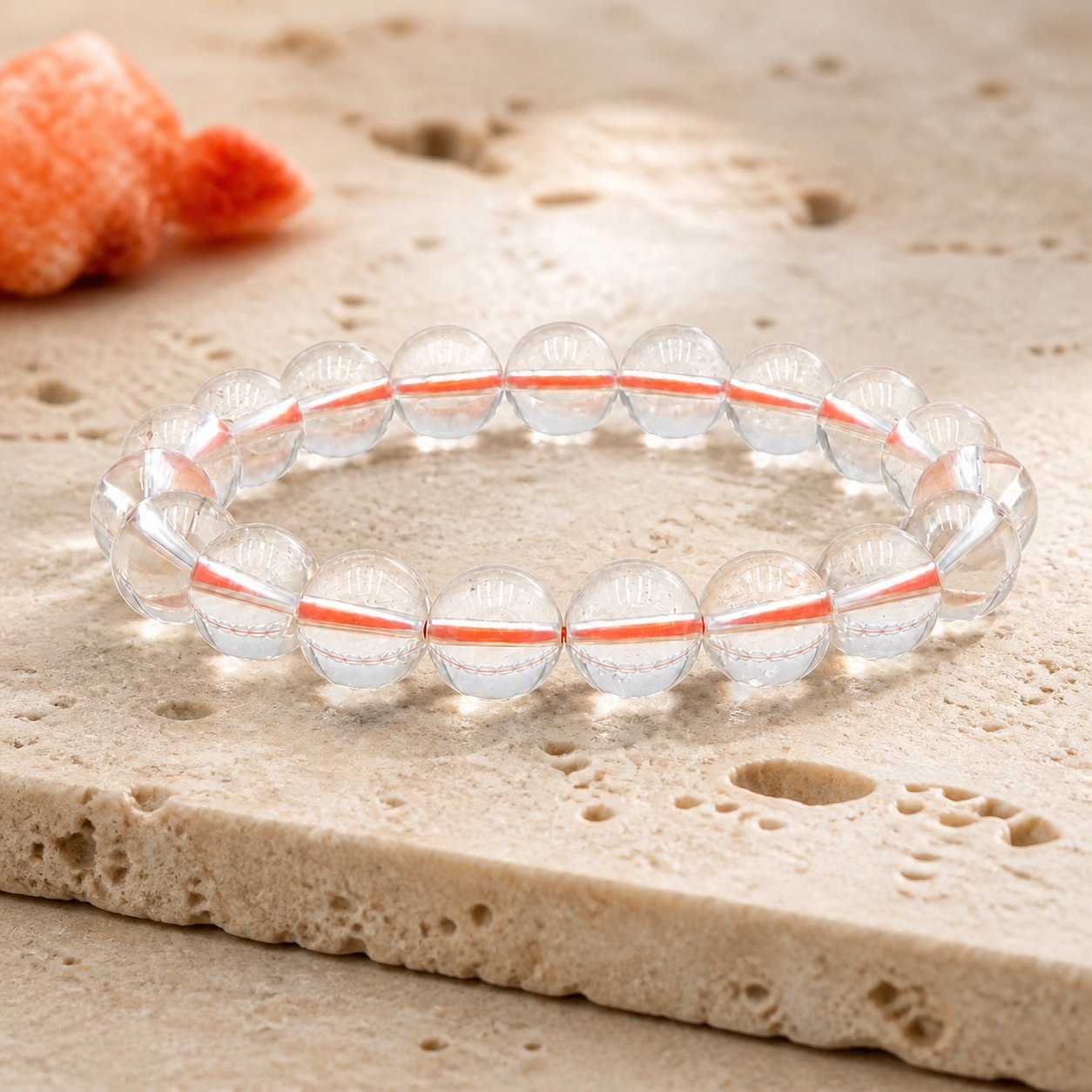 Bracelet Citrine 10 mm – Élan Lumineux