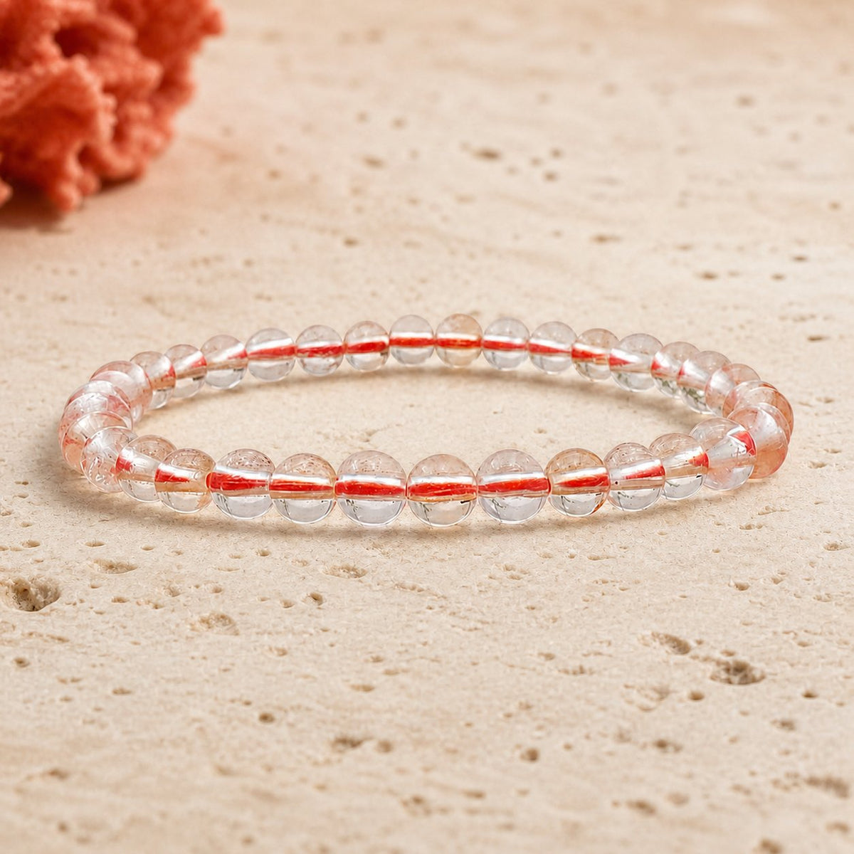 Bracelet Citrine 6 mm – Lumière des Projets