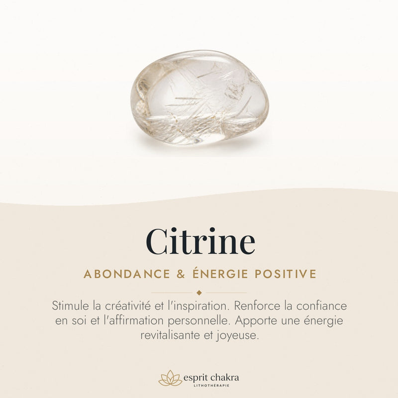 Bracelet Citrine 8 mm – Saisons Paisibles