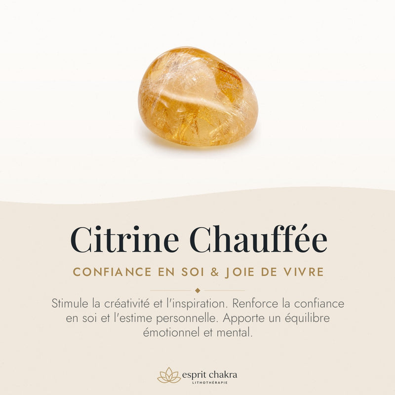 Bracelet Citrine Chauffée 10 mm – Joie des Jours