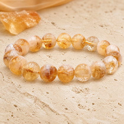 Bracelet Citrine Chauffée 10 mm – Joie des Jours