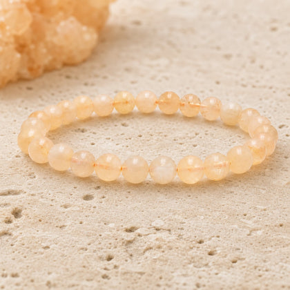 Bracelet Citrine Chauffée 6 mm – Confiance