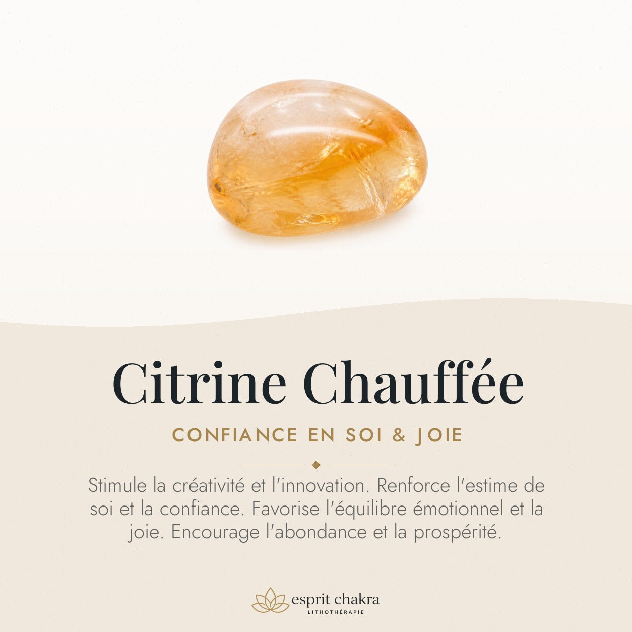 Bracelet Citrine Chauffée 6 mm – Matin Serein — vertus de la pierre