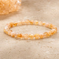 Bracelet Citrine Chauffée 6 mm – Matin Serein