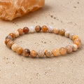 Bracelet Corail Fossile 6 mm – Mémoire des Origines