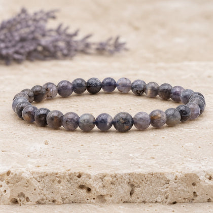 Bracelet Cordiérite 6 mm – Intuition Marine