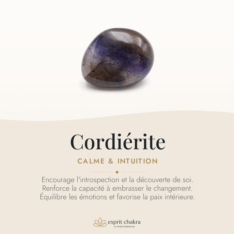Bracelet Cordiérite 8 mm – Confiance du Cap