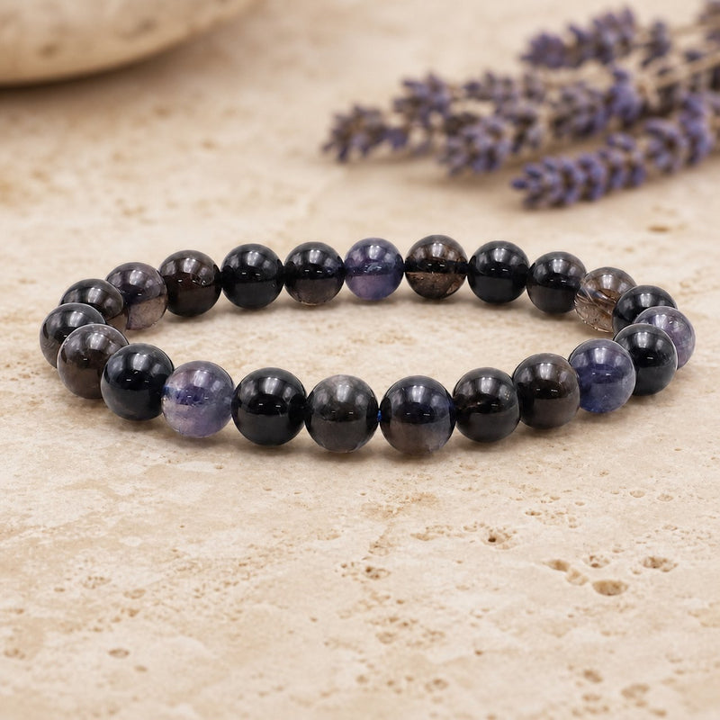 Bracelet Cordiérite 8 mm – Confiance du Cap