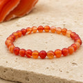 Bracelet Cornaline 6 mm – Énergie