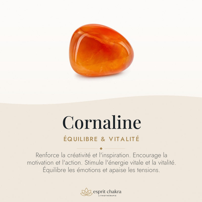 Bracelet Cornaline 8 mm – Soir Doux