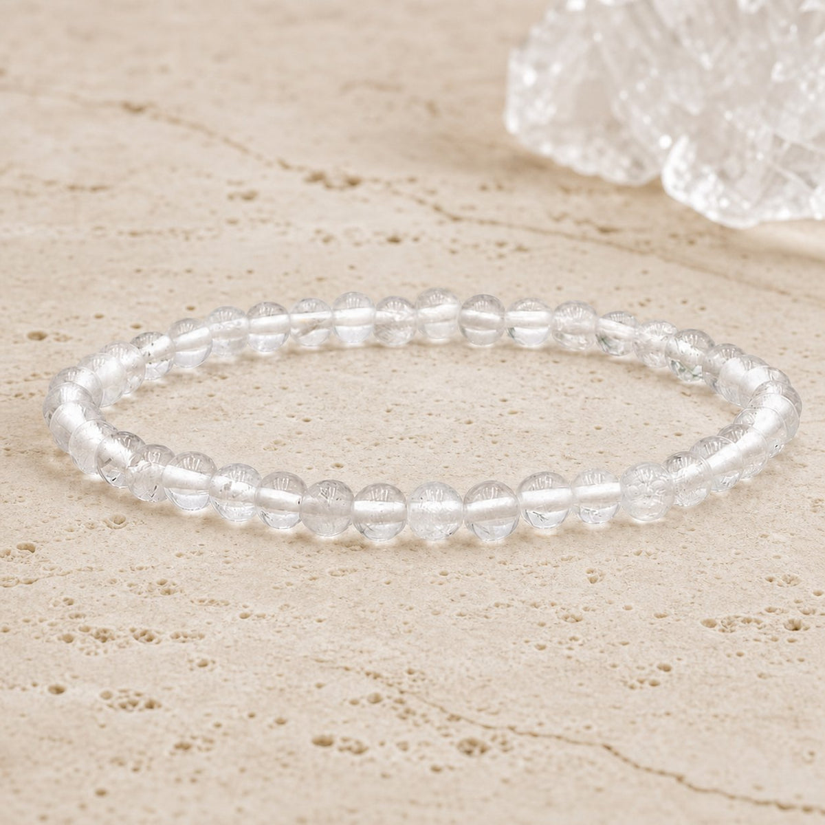 Bracelet Cristal de Roche 4 mm – Regard Clair