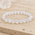 Bracelet Cristal de Roche 8 mm – Crépuscule Doux