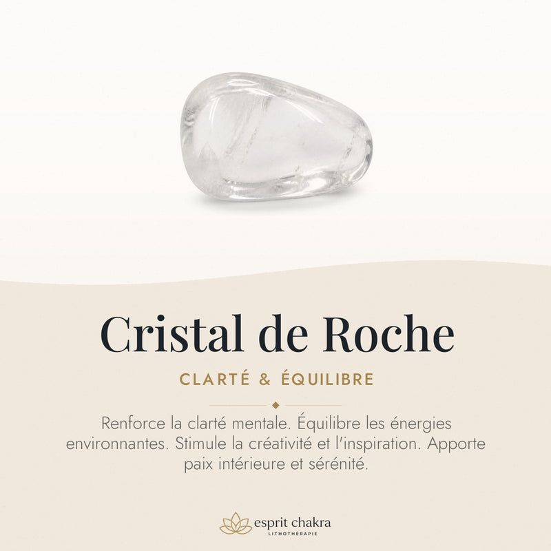 Bracelet Cristal de Roche 8 mm – Soir Serein