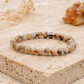 Bracelet Cristal de Roche Rutile 6 mm – Aube Claire