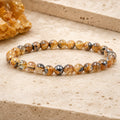Bracelet Cristal de Roche Rutile 6 mm – Nuit Sereine