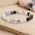 Bracelet Cristal de Roche Tourmaline 8 mm – Attache Douce