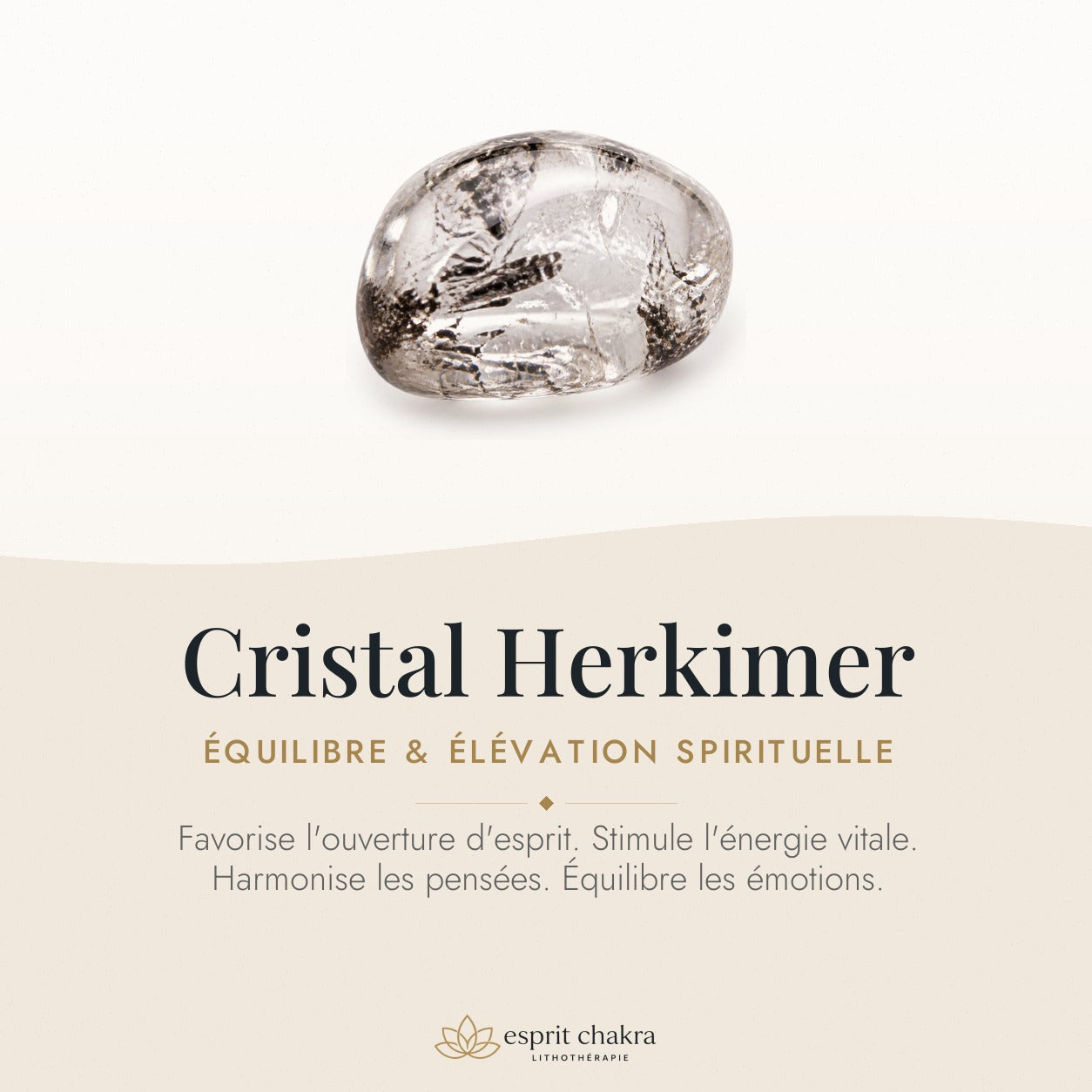 Bracelet Cristal Herkimer 6 mm – Élévation du Rêve — vertus de la pierre