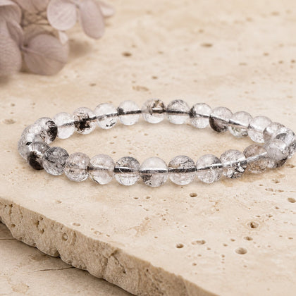 Bracelet Cristal Herkimer 6 mm – Élévation du Rêve