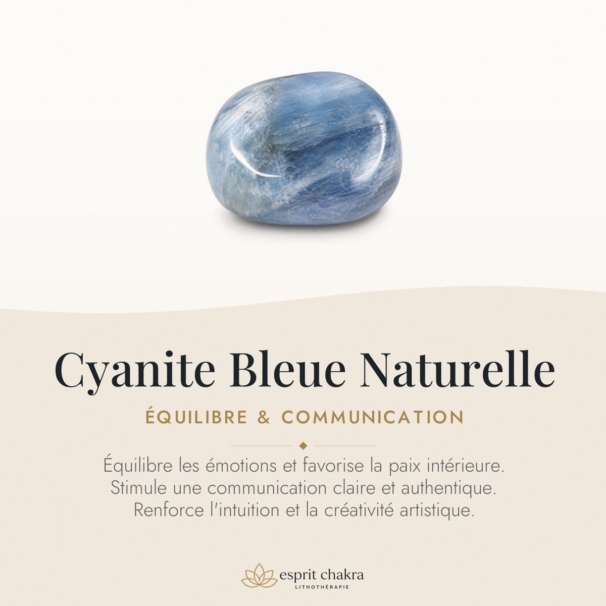 Bracelet Cyanite Bleue 8 mm – Accord Doux — vertus de la pierre