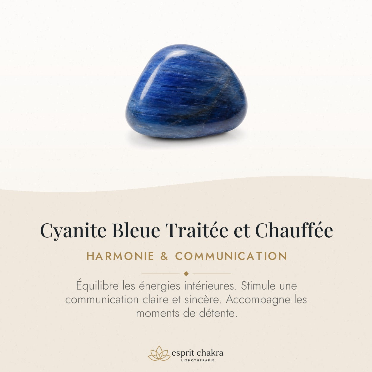 Bracelet Cyanite Bleue 8 mm – Accord Paisible — vertus de la pierre