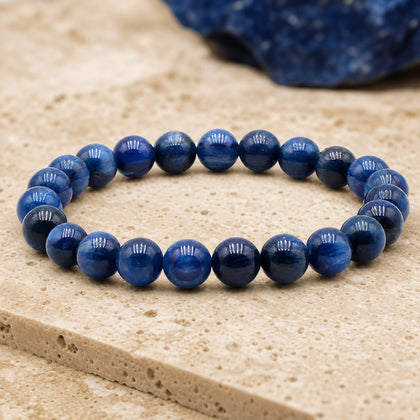 Bracelet Cyanite Bleue 8 mm – Accord Paisible