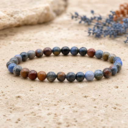 Bracelet Dumortierite 6 mm – Constance Confiante