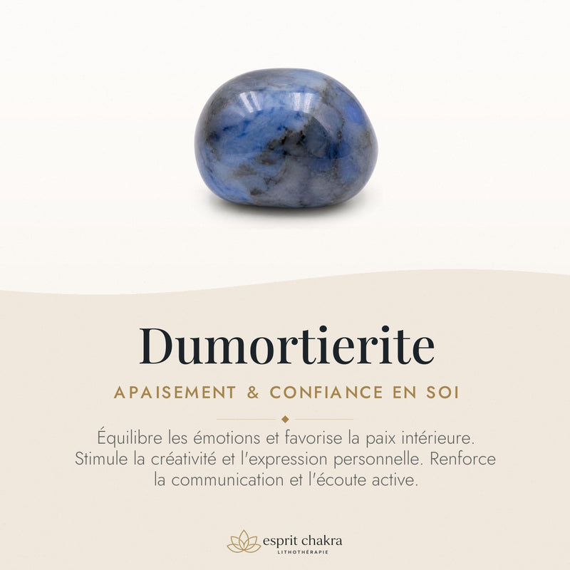 Bracelet Dumortierite 6 mm – Sérénité de l’Ordre