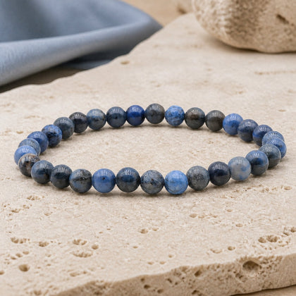 Bracelet Dumortierite 6 mm – Sérénité de l’Ordre