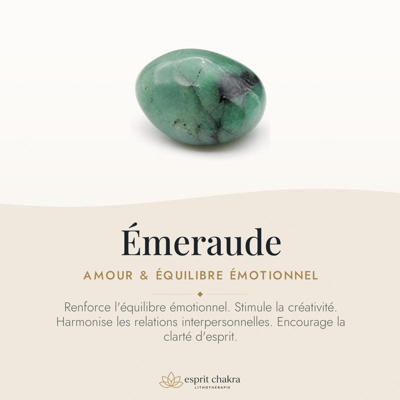 Bracelet Émeraude 6 mm – Amour Durable