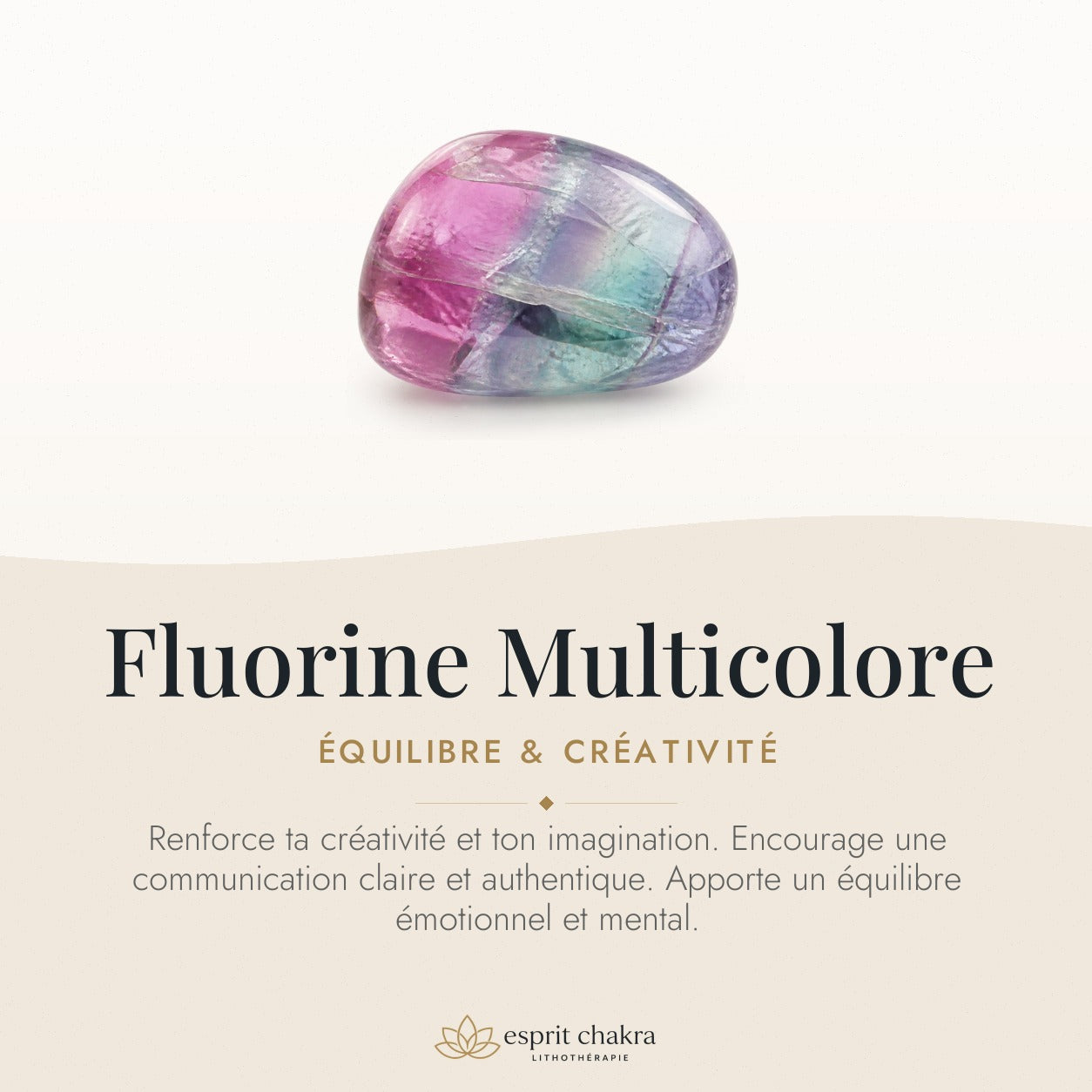 Bracelet Fluorine multicolore 6 mm – Accueil Simple — vertus de la pierre