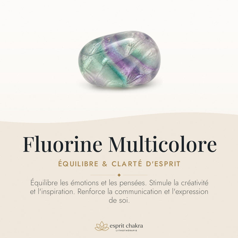 Bracelet Fluorine Multicolore 6 mm – Ordre Retrouvé
