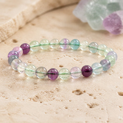 Bracelet Fluorine Multicolore 8 mm – Harmonie des Différences