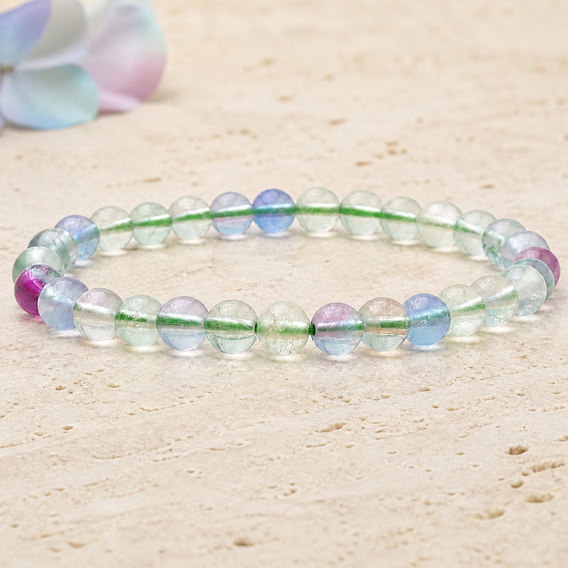 Bracelet Fluorine Verte 6 mm – Calme de l’Attention