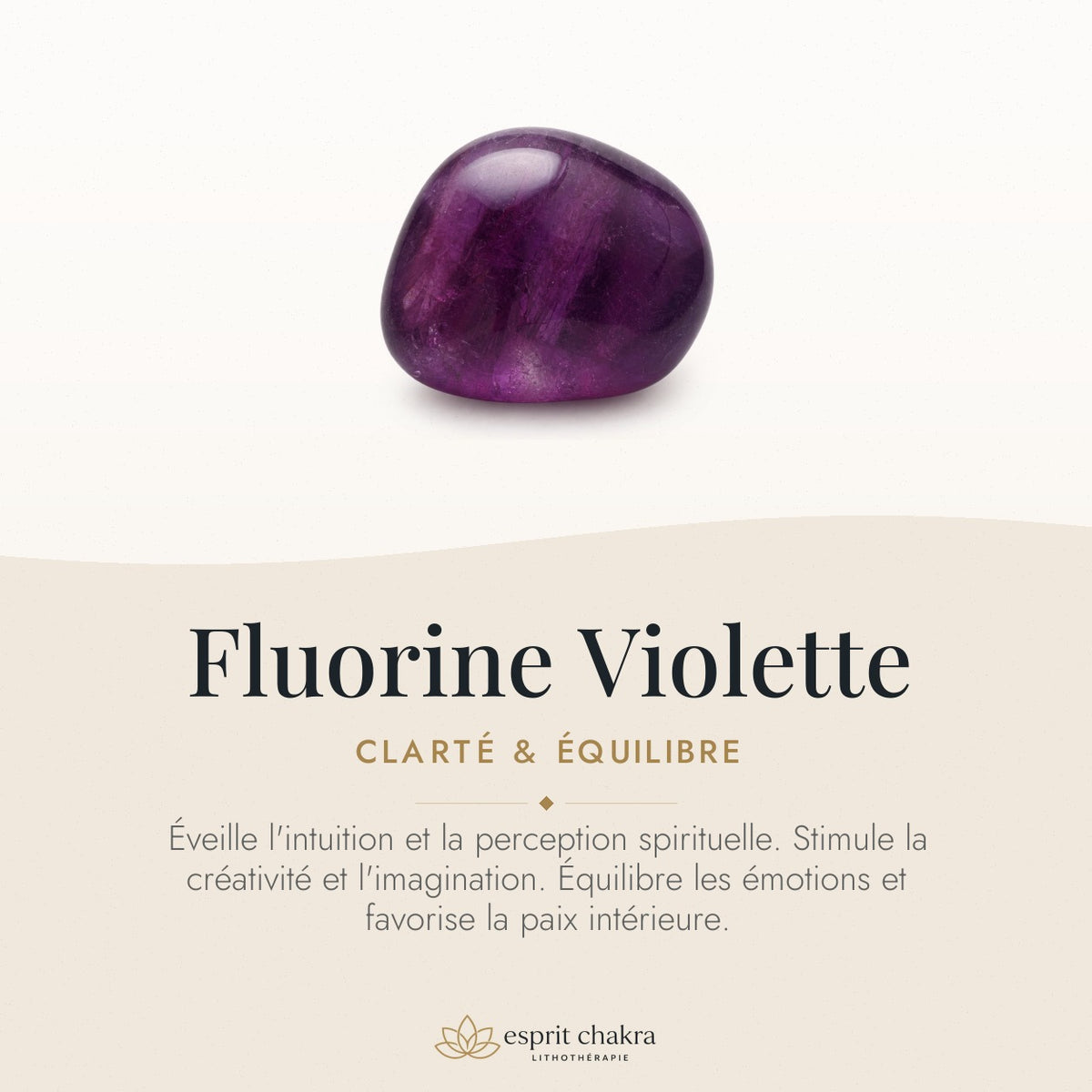 Bracelet Fluorine Violette 10 mm – Discernement Sûr — vertus de la pierre