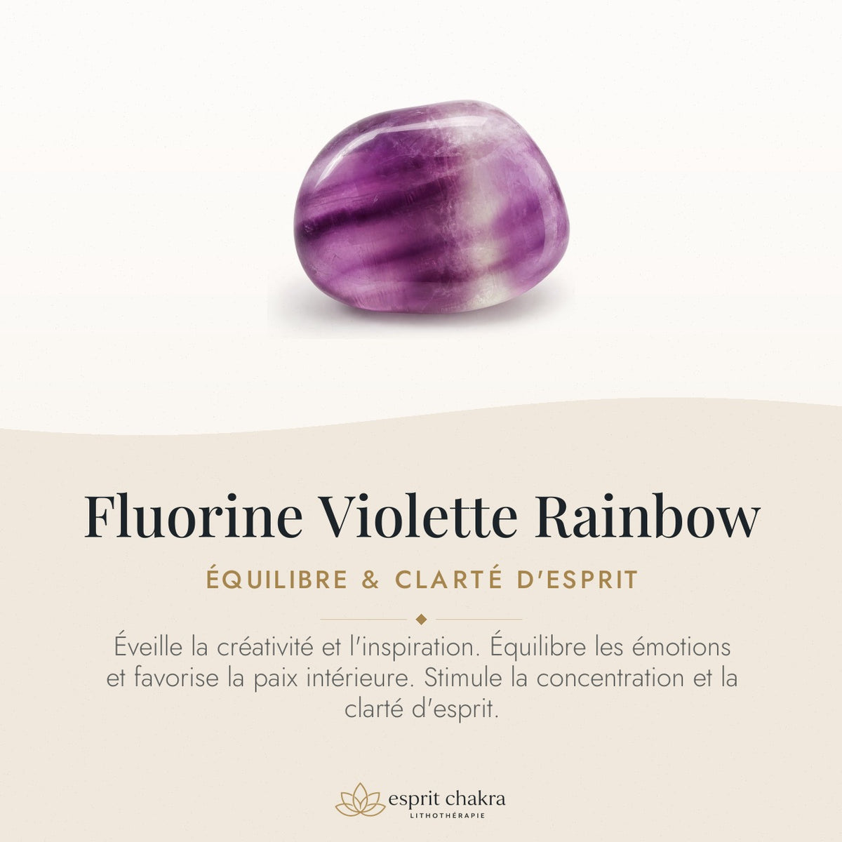 Bracelet Fluorine Violette 10 mm – Douceur du Recul — vertus de la pierre