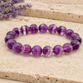 Bracelet Fluorine Violette 10 mm – Douceur du Recul