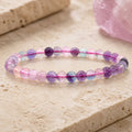 Bracelet Fluorine Violette 6 mm – Lucidité Tendre