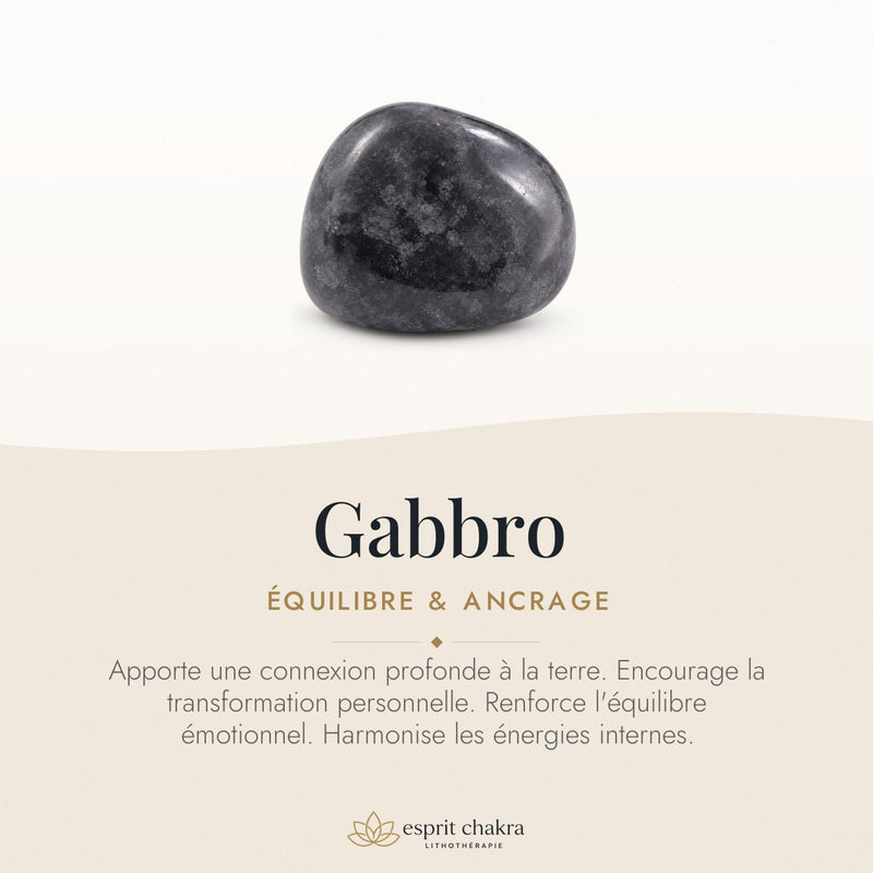 Bracelet Gabbro 8 mm – Assise du Réel