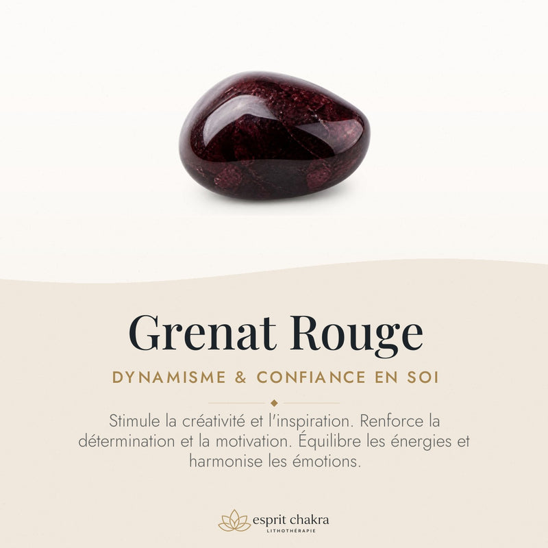 Bracelet Grenat Rouge 6 mm – Feu de la Passion