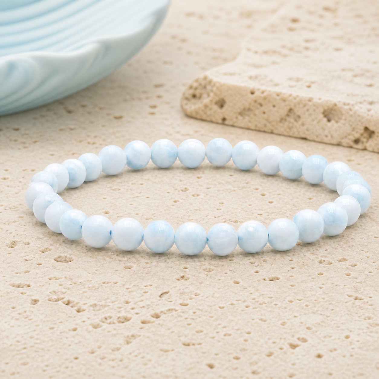 Bracelet Hémimorphite 6 mm – Compassion Douce