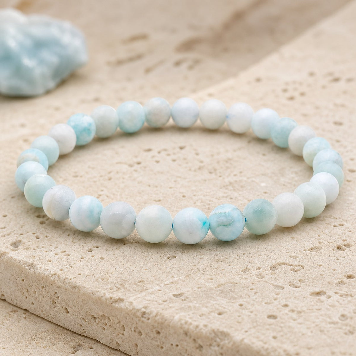 Bracelet Hémimorphite 6 mm – Lien Serein