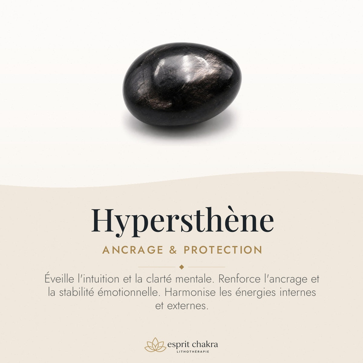 Bracelet Hypersthène 10 mm – Aplomb de la Décision — vertus de la pierre