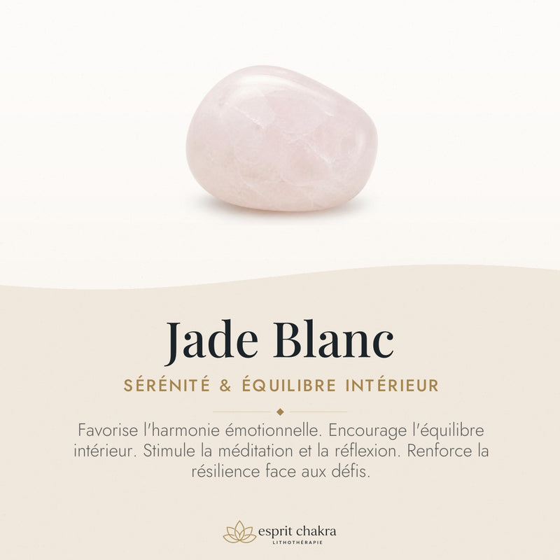 Bracelet Jade Blanc 6 mm – Pureté de l’Intention